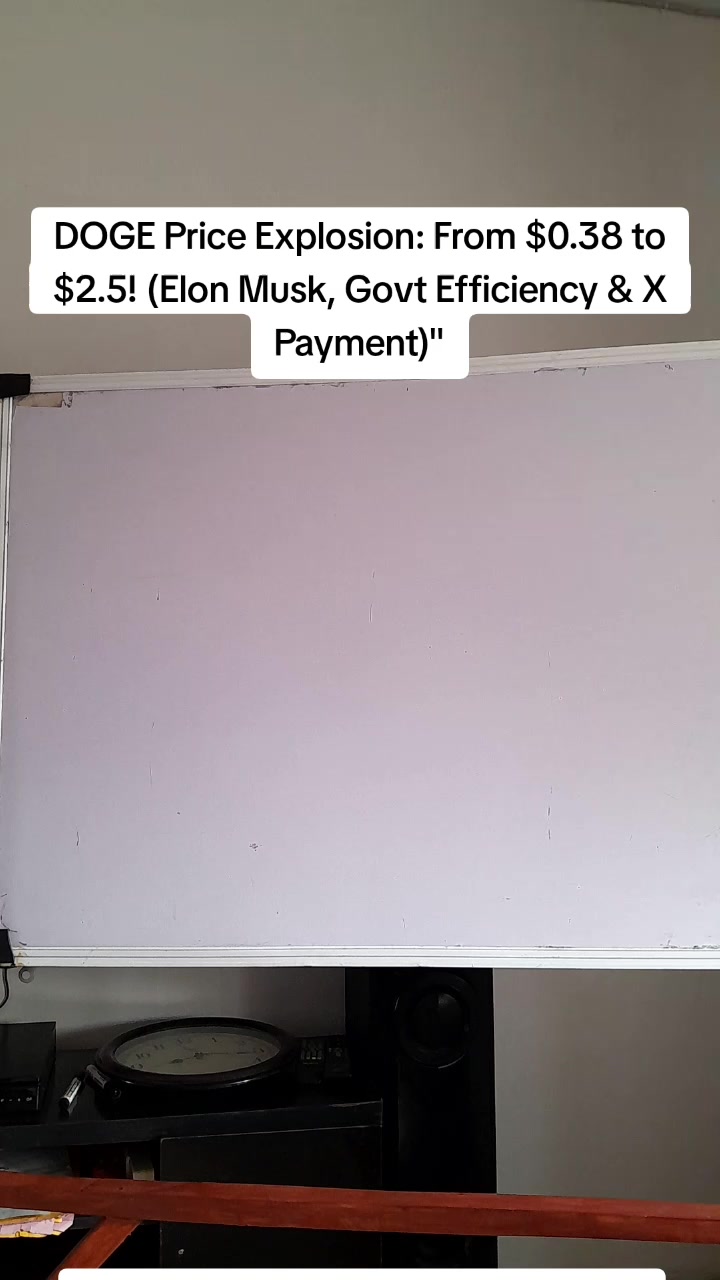 @uzoh.onyekwere DOGE Price Explosion: From $0.38 to $2.5! (Elon Musk, Govt Effic…