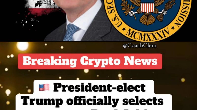 @clemcrypto BREAKING CRYPTO NEWS:  President-elect Trump officially selects pro-…